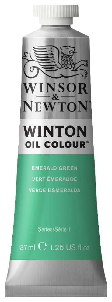 фото Масляная краска winsor&newton winton 37 мл 241 зеленый изумруд