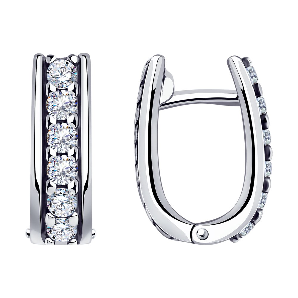 

Серьги из серебра с фианитами SOKOLOV 95020065, 95020065