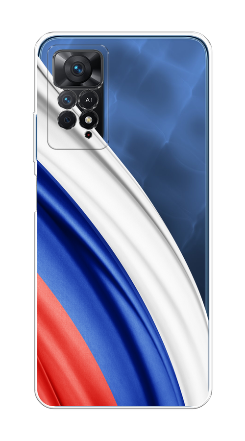 

Чехол на Redmi Note 11 Pro/11 Pro 5G/11E Pro/12 Pro 4G "Флаг России уголок", Белый;синий;красный;прозрачный, 314750-1