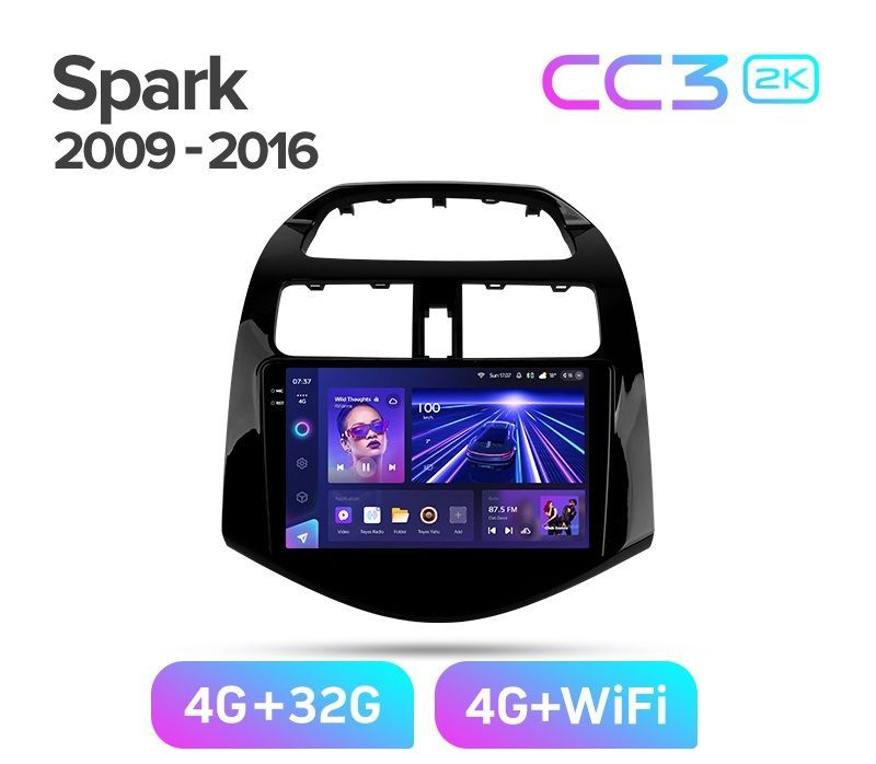 Магнитола TEYES CC3 2K 432ГБ CHEVROLET SPARK 2009-2016 г 3489000₽
