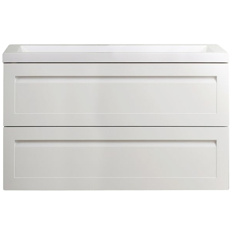 

Тумба под раковину Art&Max AM-Platino-1000-2C-SO-BM подвесная Белый матовый