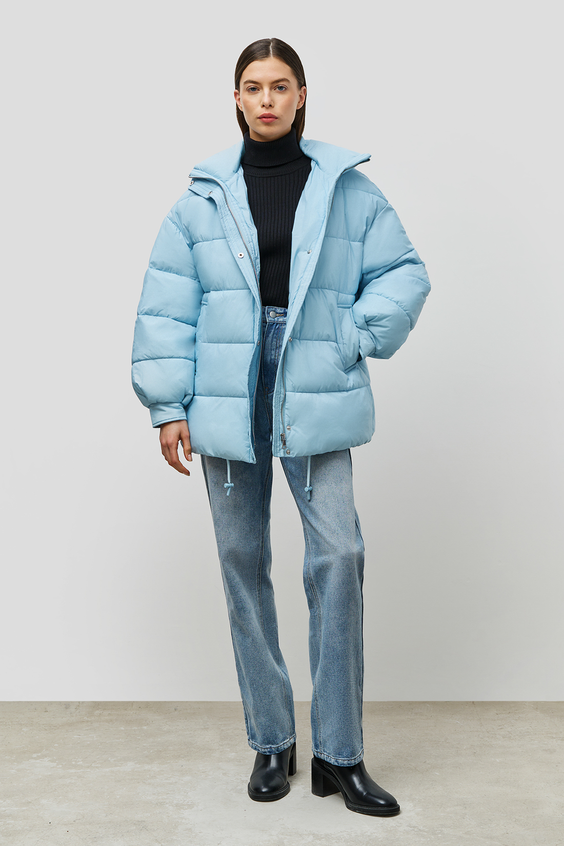 

Куртка женская Baon B0423002 голубая 2XL, Голубой, B0423002