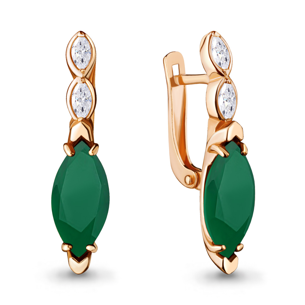 

Серьги из серебра с агатом Aquamarine 4713109_925_з, 4713109_925_з