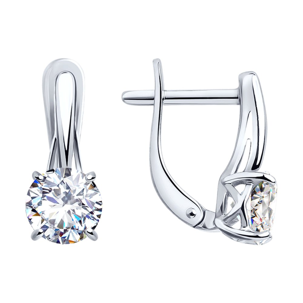 

Серьги из серебра SOKOLOV 94023247, фианит, 94023247