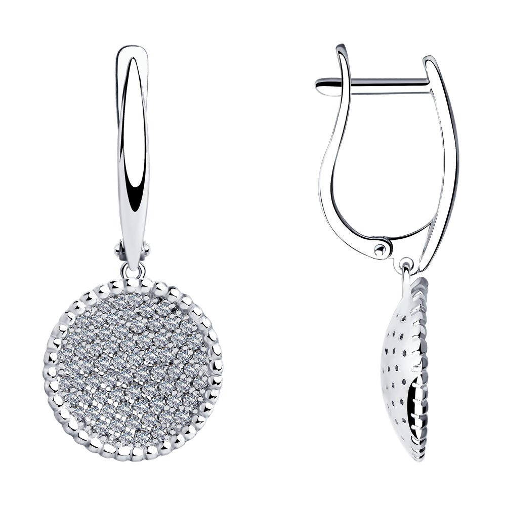 

Серьги из серебра с фианитами SOKOLOV 94023543, 94023543