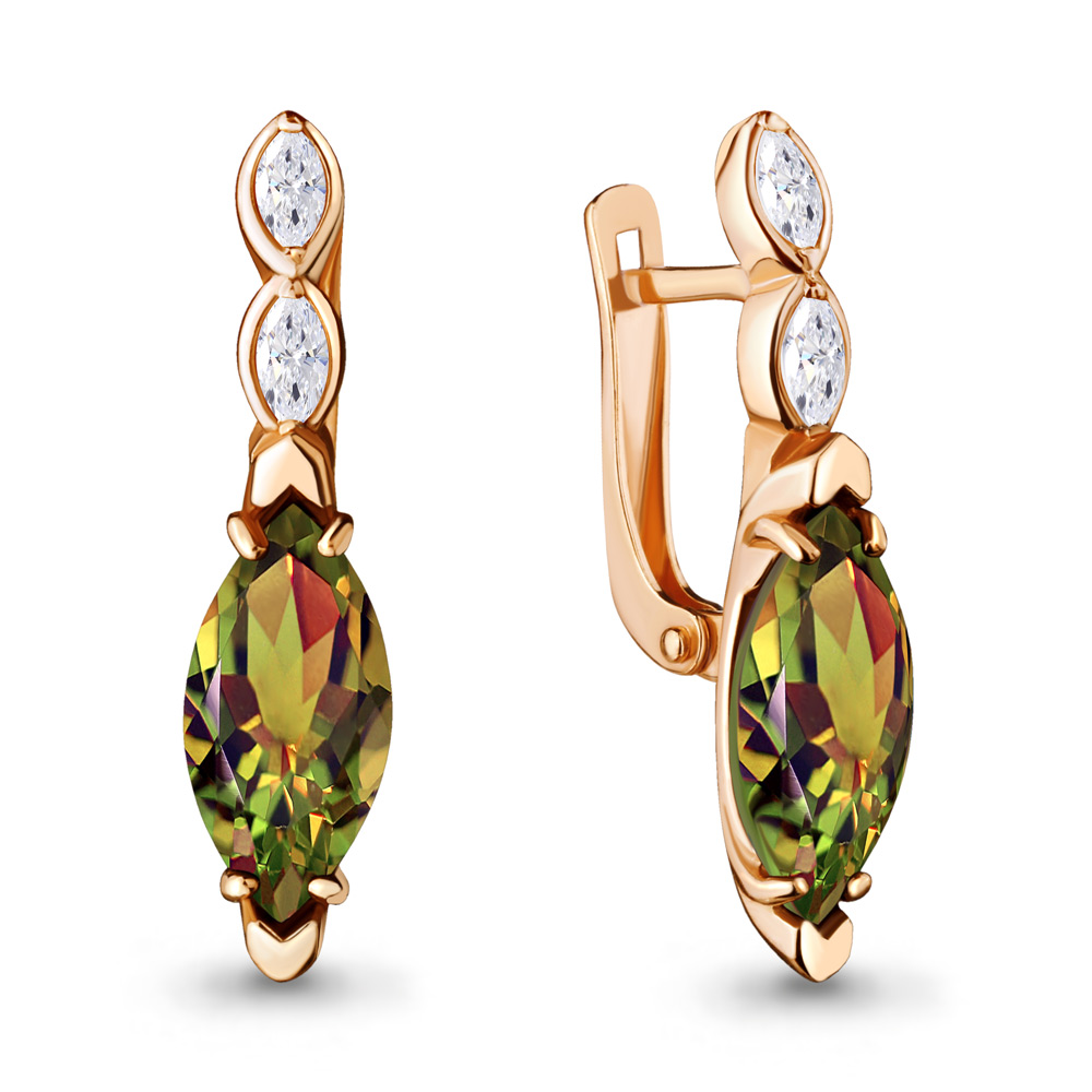 

Серьги из серебра с фианитом Aquamarine 4713119_925_з, 4713119_925_з