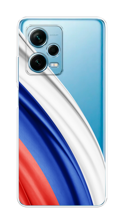 

Чехол на Xiaomi Redmi Note 12 Pro Plus "Флаг России уголок", Белый;синий;красный;прозрачный, 317150-1