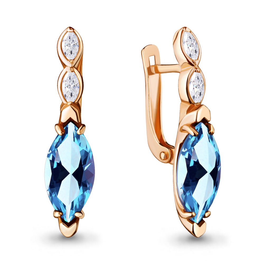 

Серьги из серебра с топазом Aquamarine 4713192_925_з, 4713192_925_з