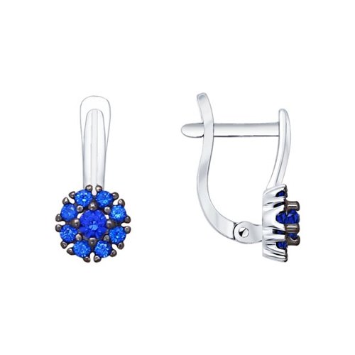 

Серьги из серебра SOKOLOV 94021909, фианит, 94021909