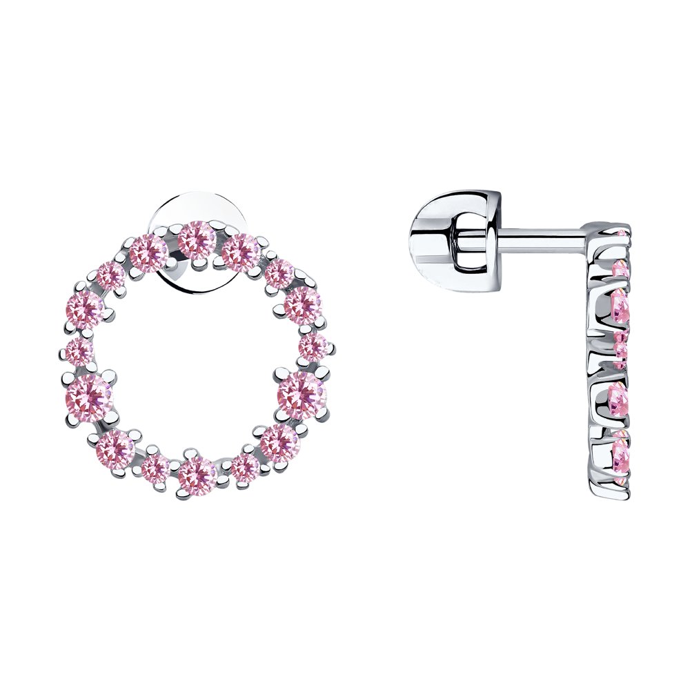 

Серьги из серебра SOKOLOV 94023516, фианит, 94023516