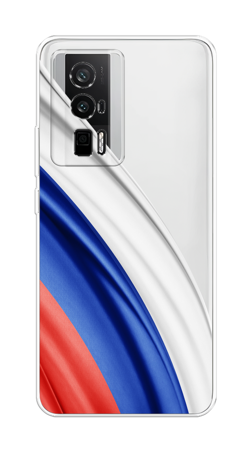 

Чехол на Xiaomi Redmi K60/Poco F5 Pro "Флаг России уголок", Белый;синий;красный;прозрачный, 317450-1
