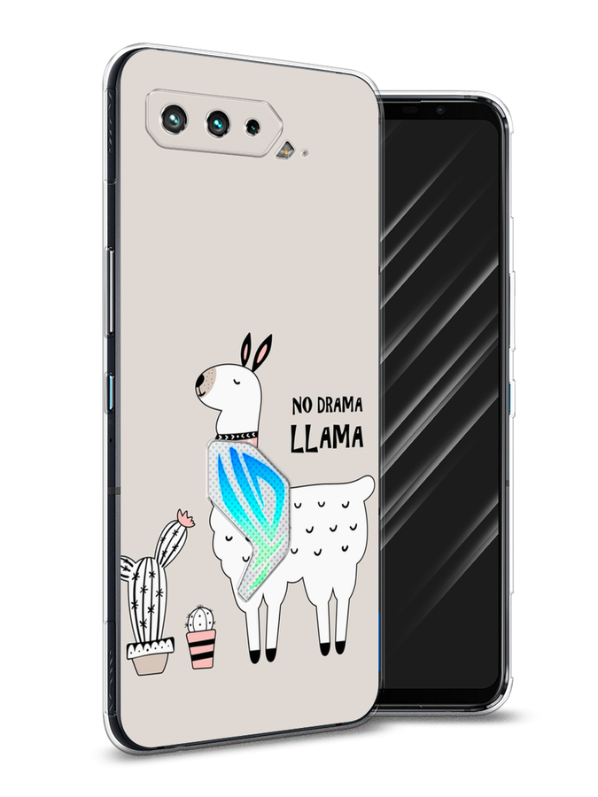 

Чехол Awog на Asus ROG Phone 5S "No drama LLama", Бежевый;серый;белый, 44550-2