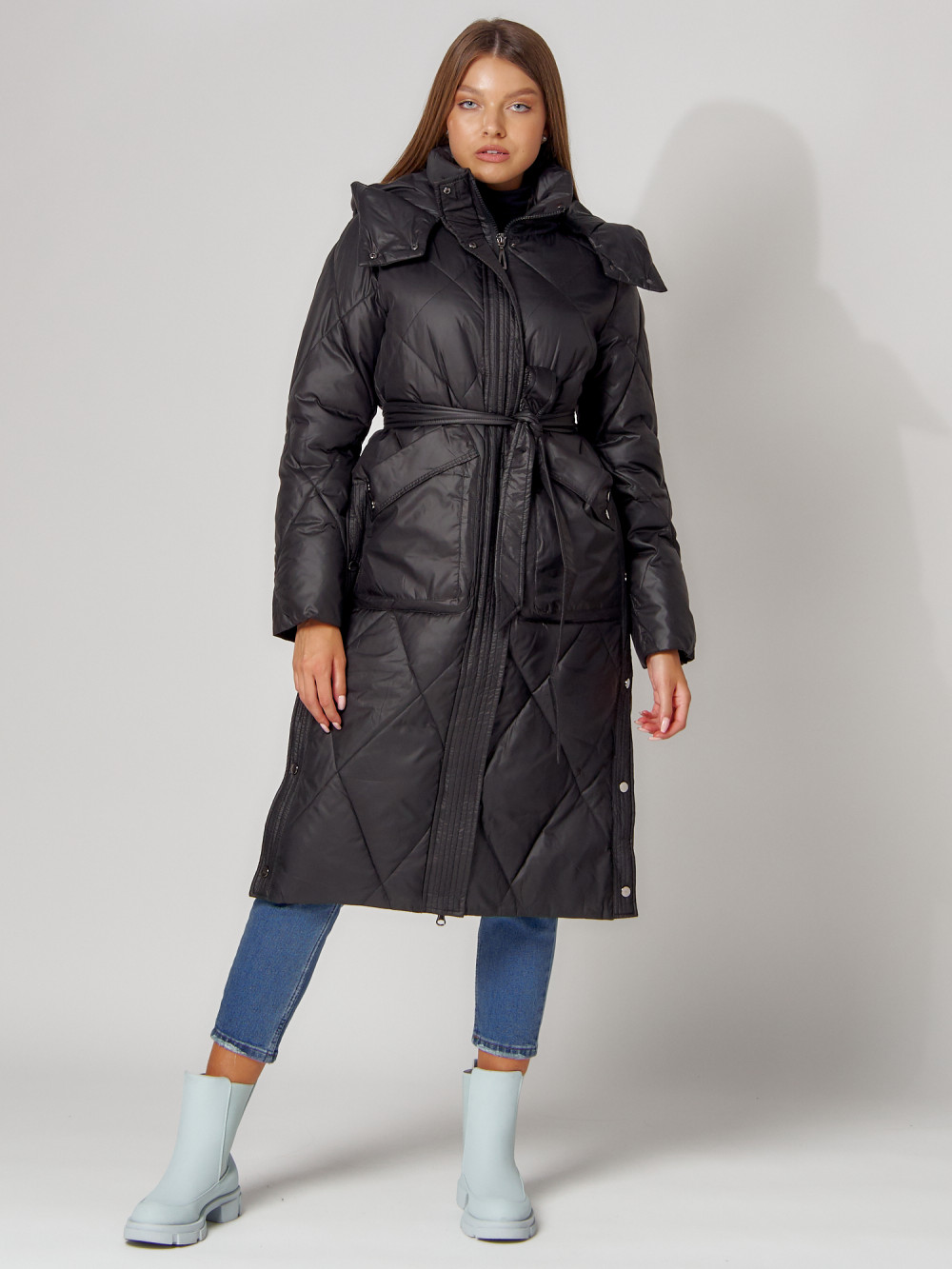 

Пальто женское MTFORCE 448601 черное L, 448601