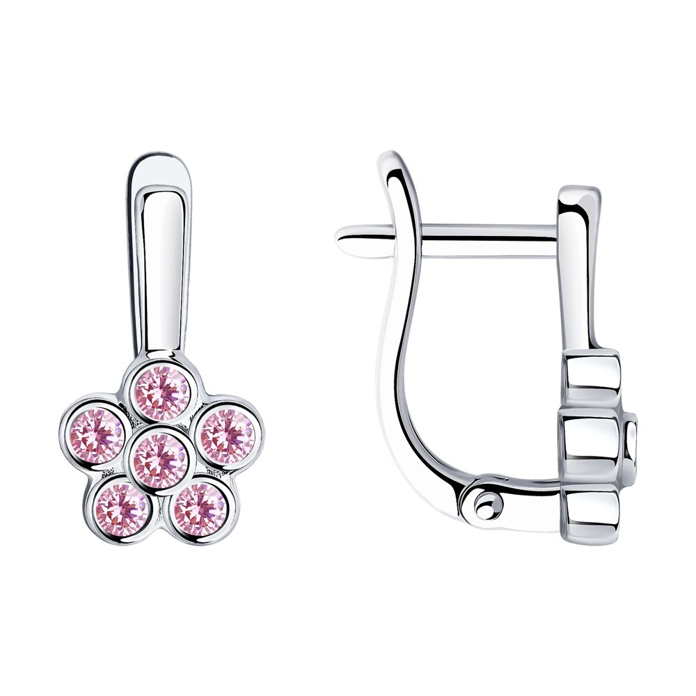 

Серьги из серебра SOKOLOV 94023645, фианит, 94023645