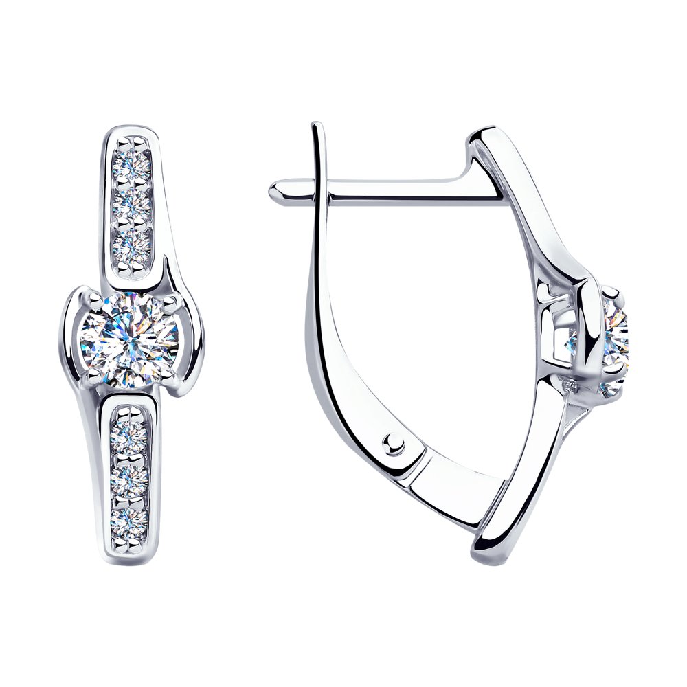 

Серьги из серебра с фианитами SOKOLOV 94023462, 94023462