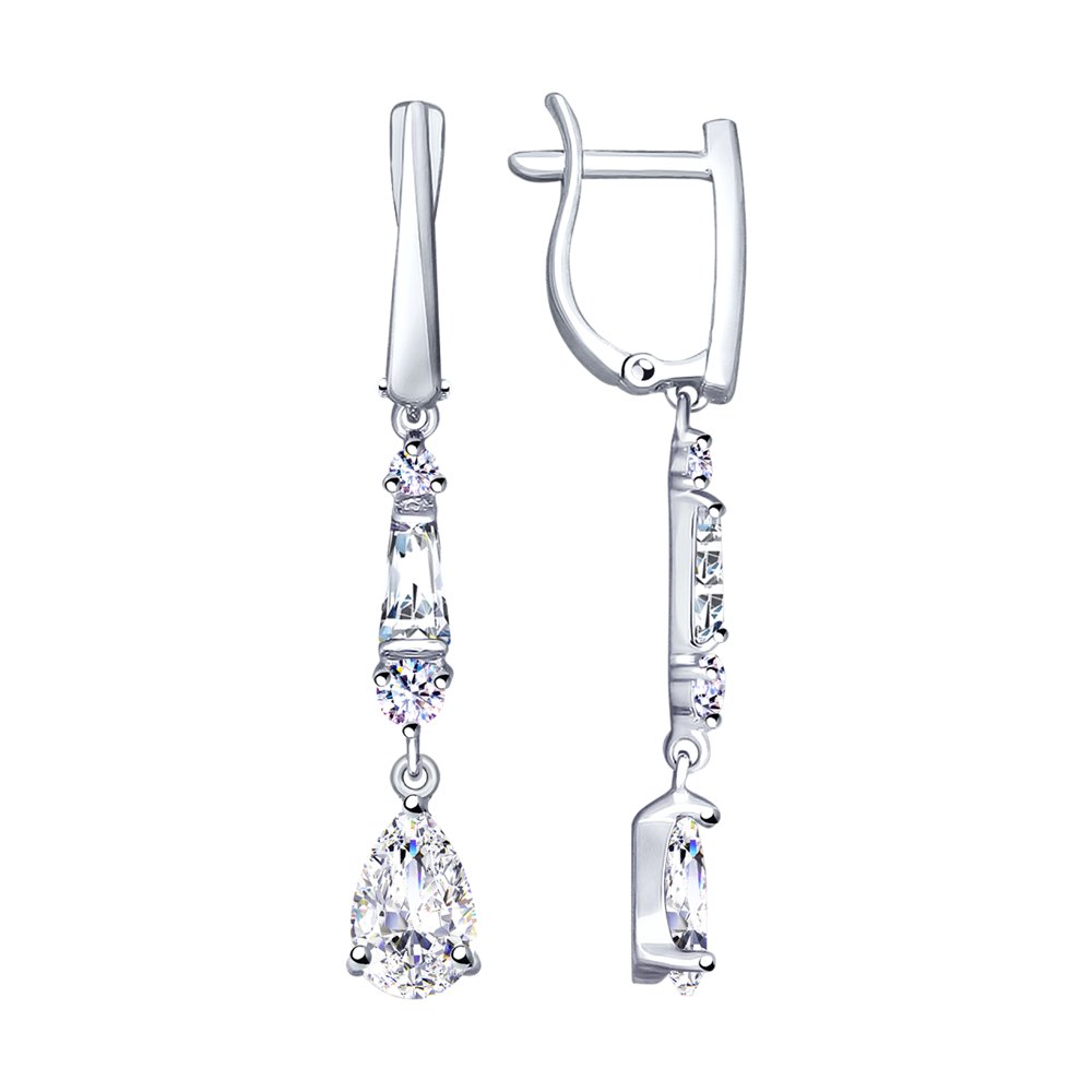 

Серьги из серебра с фианитами SOKOLOV 94023097