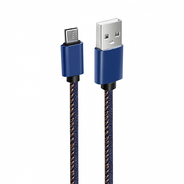 фото Кабель olmio jeans, usb 2.0 - type-c, 1.2м, 2.1a