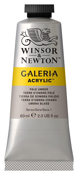 Краска акриловая Winsor&Newton Galeria 60 мл бледная умбра