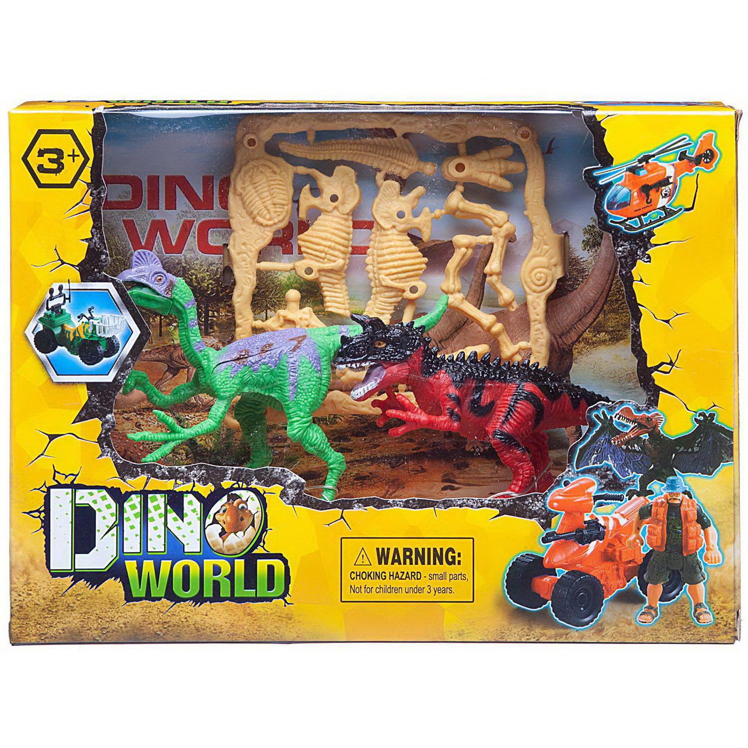 Игровой набор Junfa Мир динозавров (2 динозавра, акссесуары)