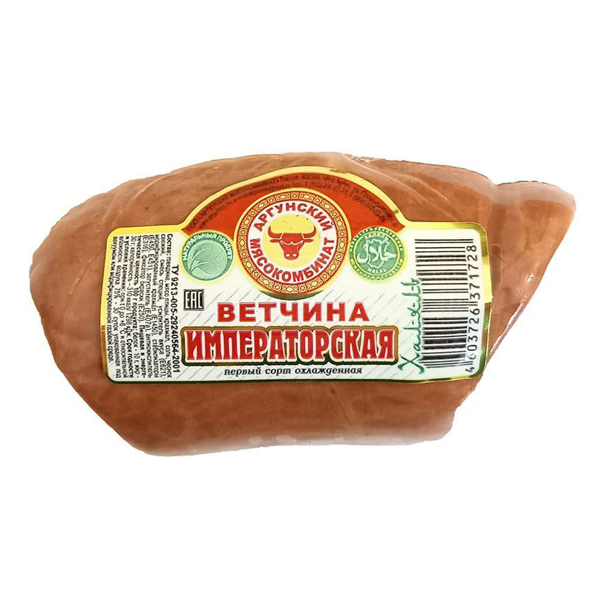 

Ветчина Аргунский мясокомбинат Императорская вареная 500 г
