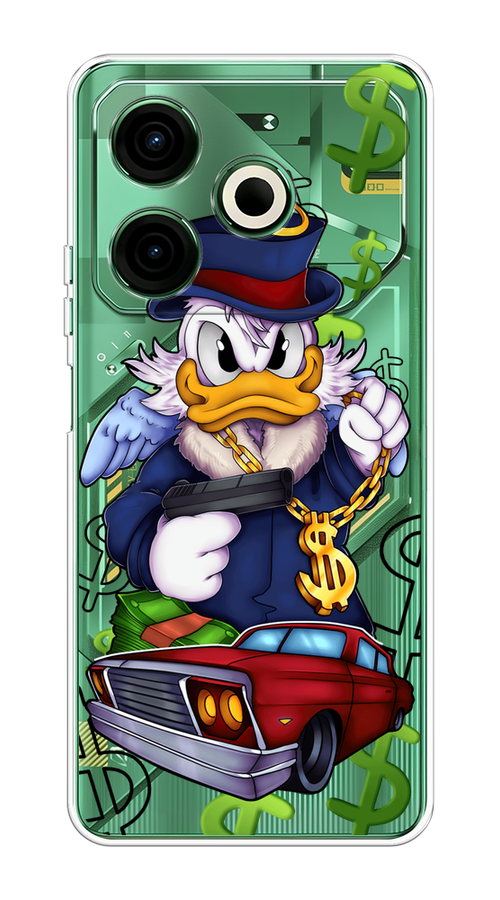 

Чехол на Tecno Pova 6 Neo "Scrooge McDuck with a Gold Chain", Красный;синий;белый, 309050-1