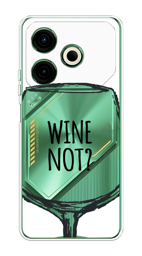 

Чехол на Tecno Pova 6 Neo "Wine not white", Белый, 309050-1