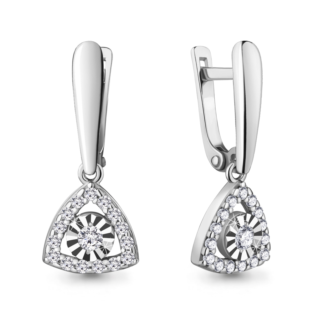 

Серьги из белого золота с бриллиантом Aquamarine Aquamarine 942843А_585_бз, 942843А_585_бз