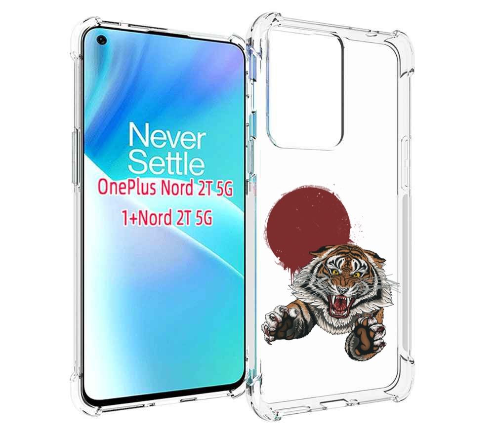 

Чехол MyPads Бросок тигра для OnePlus Nord 2T, Прозрачный, Tocco