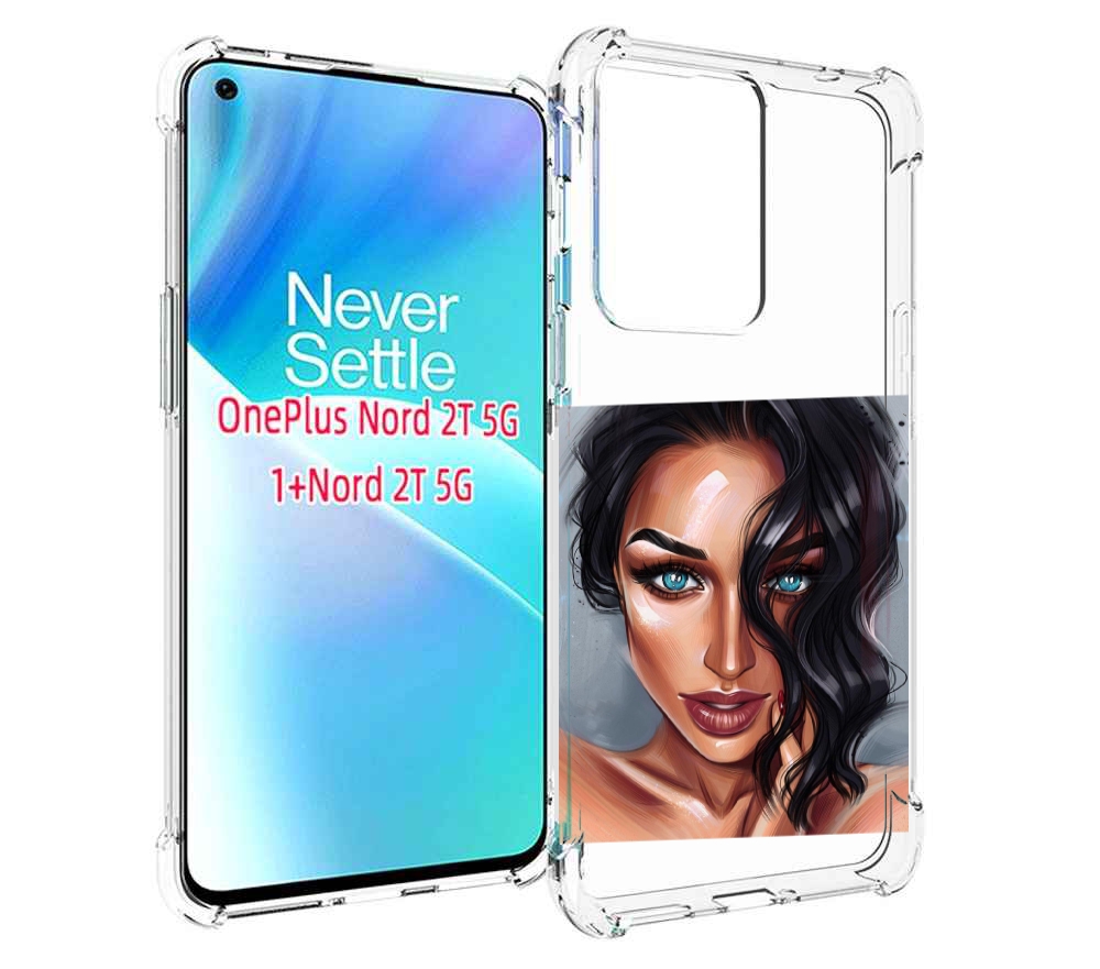 

Чехол MyPads Брюнетка для OnePlus Nord 2T, Прозрачный, Tocco