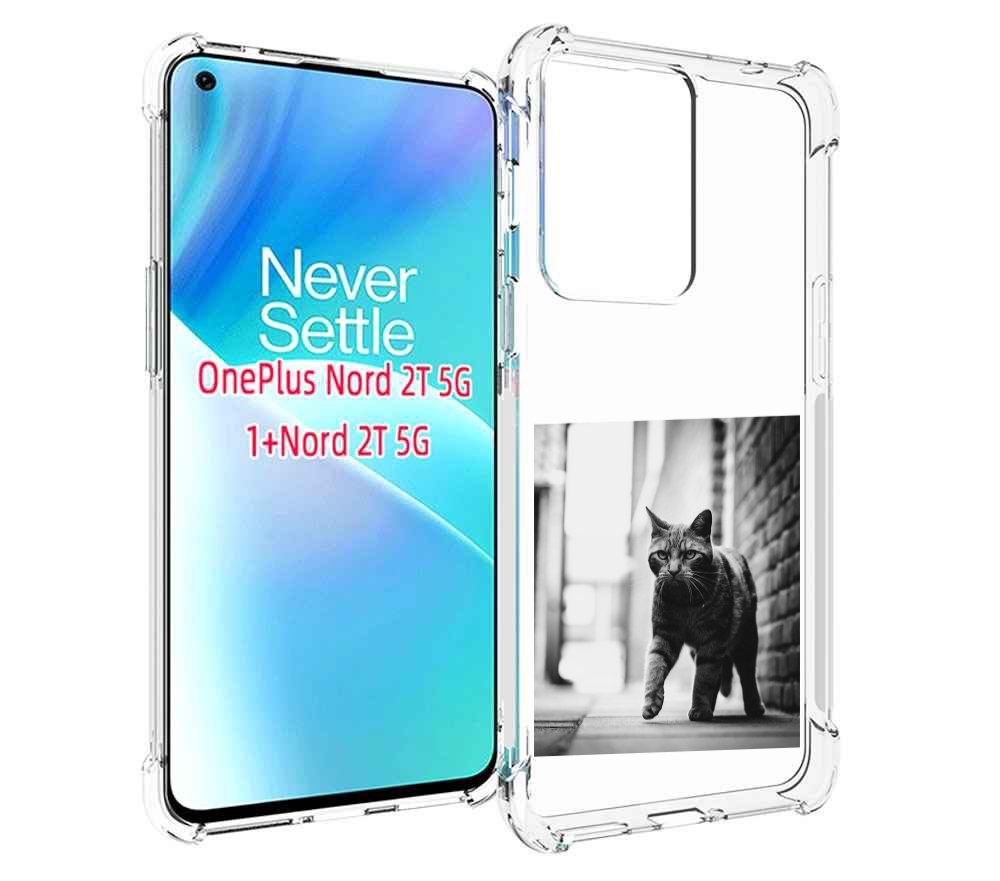 

Чехол MyPads Важный-кот для OnePlus Nord 2T, Прозрачный, Tocco