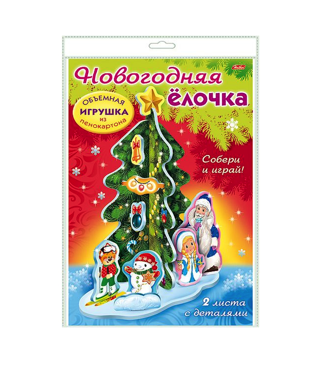 фото Игра-конструктор сделай сам. новогодняя елочка hatber