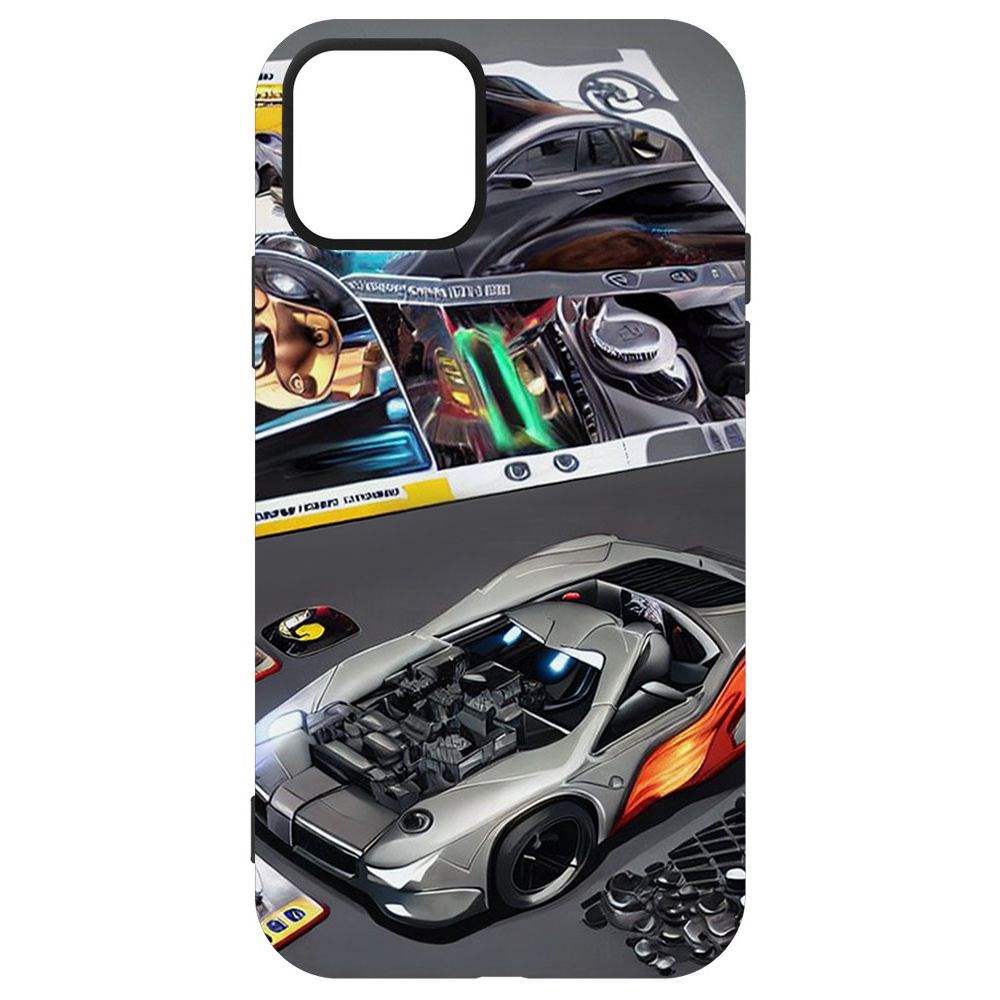 

Чехол-накладка Софт Постер для iPhone 12 Pro, Черный