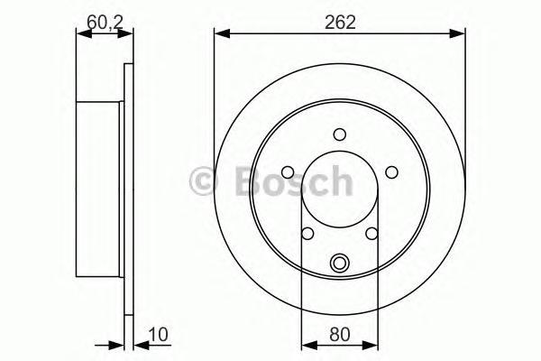 

Диск Тормозной Задний Mitsubishi Lancer (Cy, Cx) 0986479A41 Bosch 0986479A41