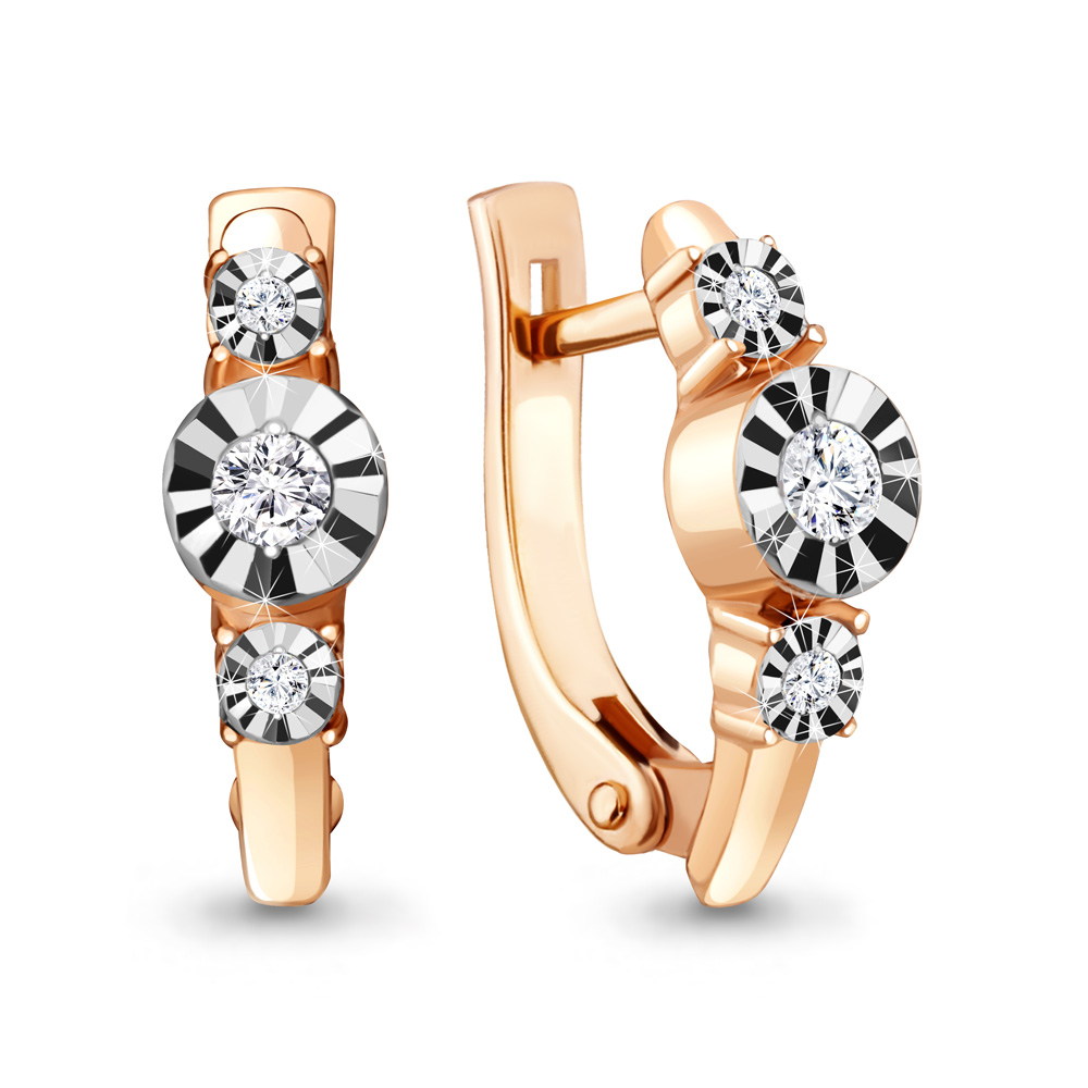 

Серьги из красного золота с бриллиантом Aquamarine Aquamarine 942846к_585_кз, 942846к_585_кз