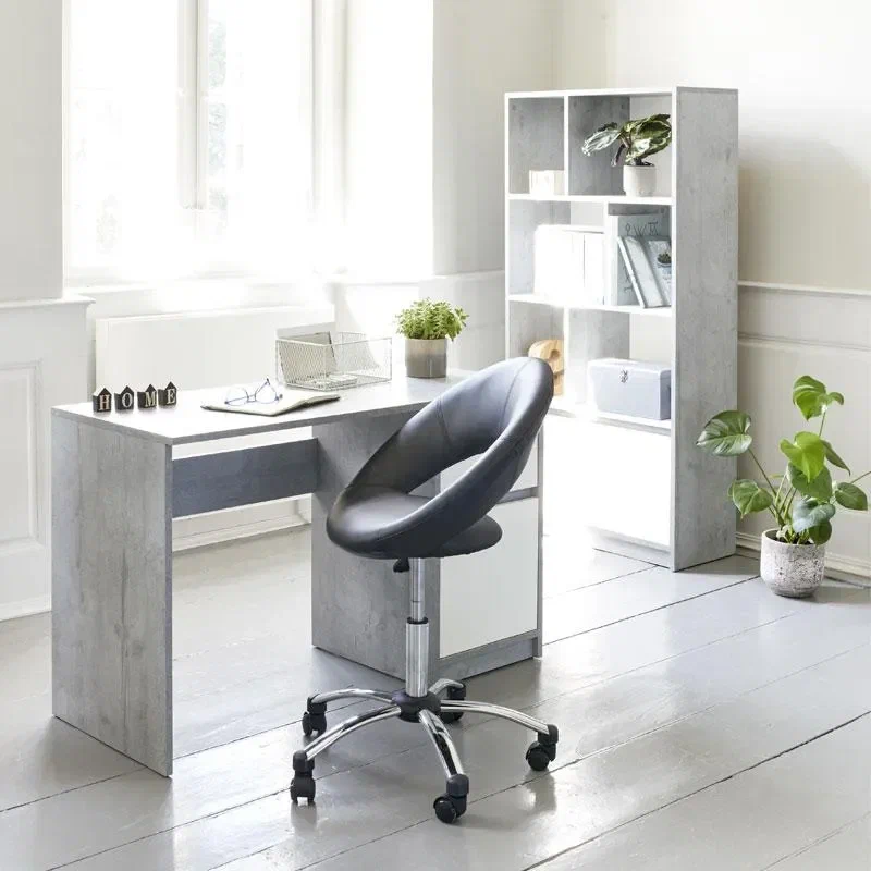 Стол компьютерный Ластра Billund 120x53x75 см, бетон, белый