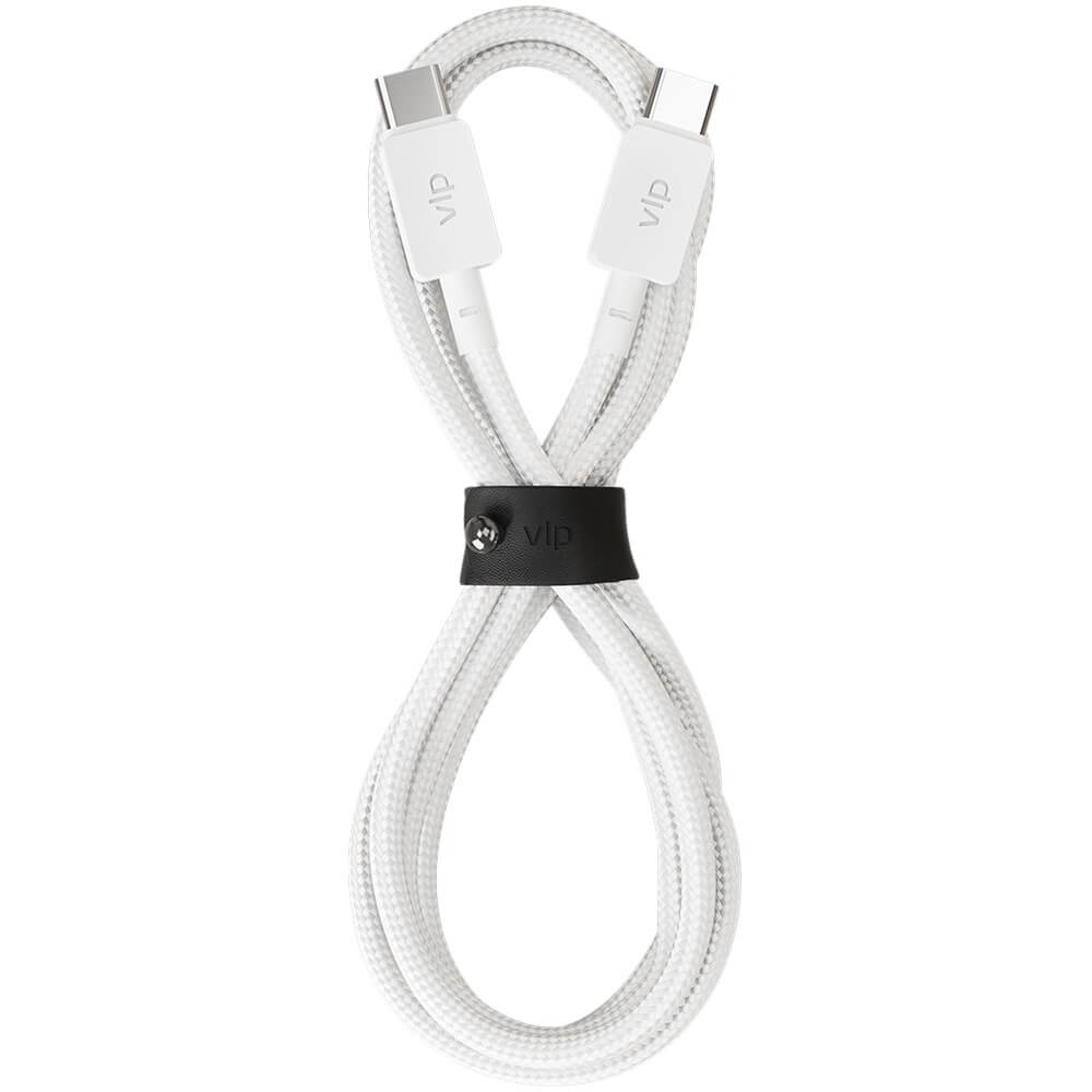 Кабель USB Type-C-USB Type-C VLP Nylon Cable USB-C/USB-C 2 м белый