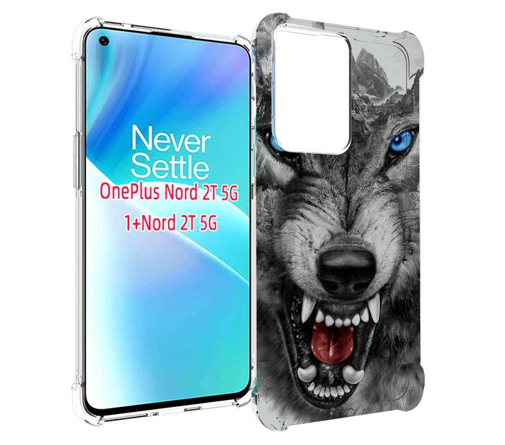 

Чехол MyPads Волк-частица мужской для OnePlus Nord 2T, Прозрачный, Tocco