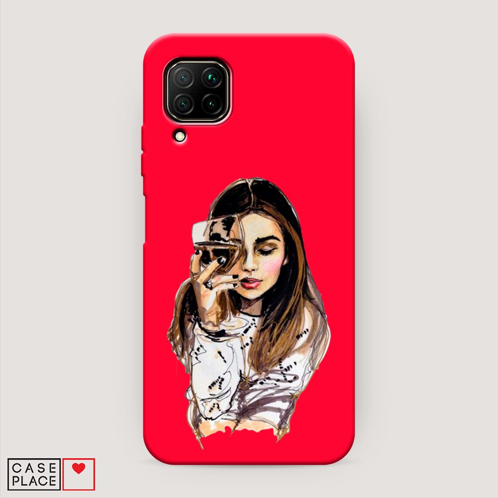 

Чехол Awog на Huawei P40 lite/Nova 6 SE/Nova 7i "Девушка с бокалом", Разноцветный, 611753-1