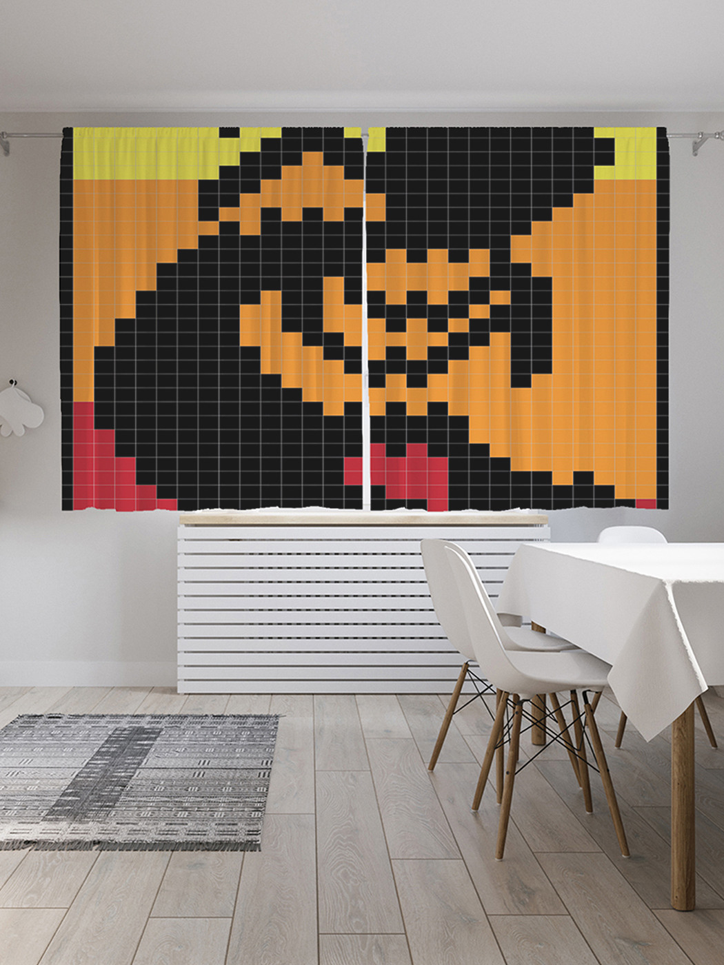 

Шторы с фотопечатью "Тайная фигура" из сатена, 290х180 см
