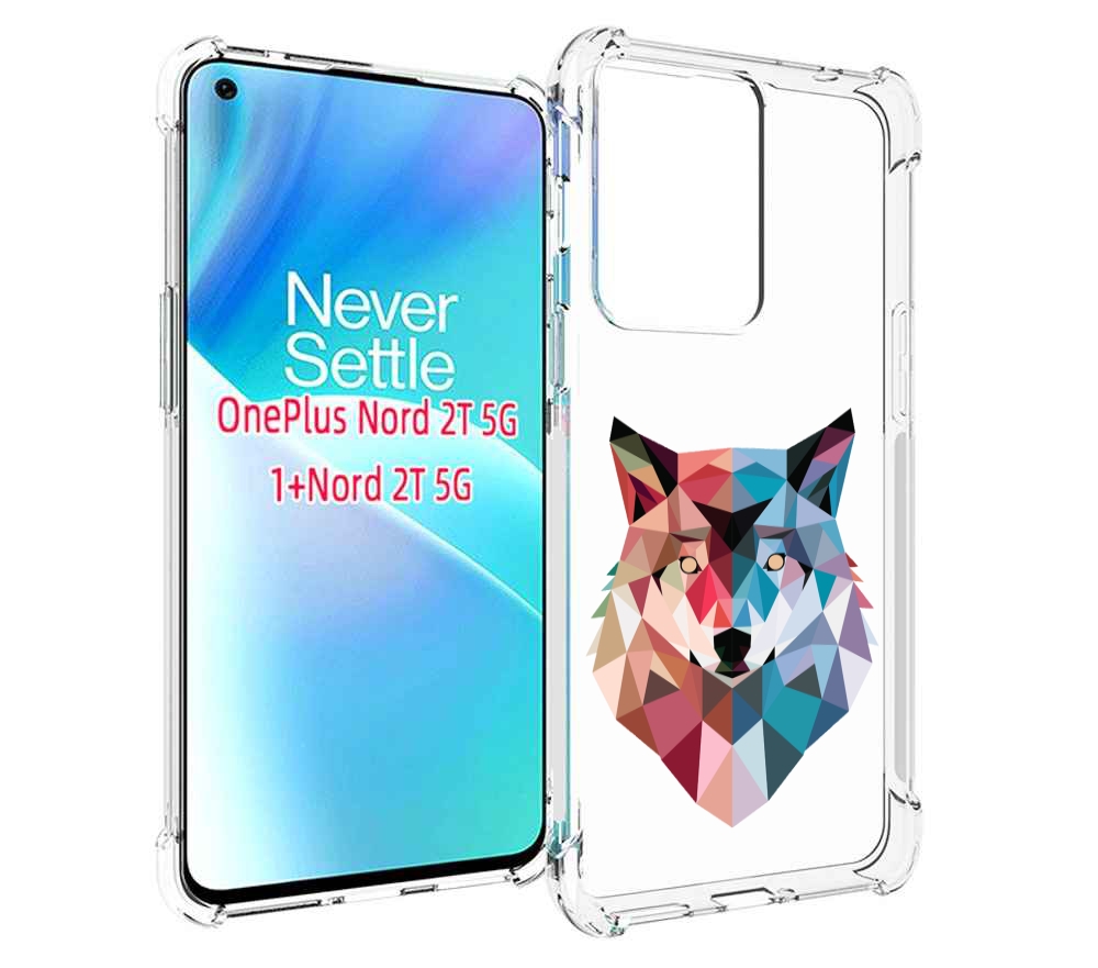 

Чехол MyPads Геометрический-волк для OnePlus Nord 2T, Прозрачный, Tocco