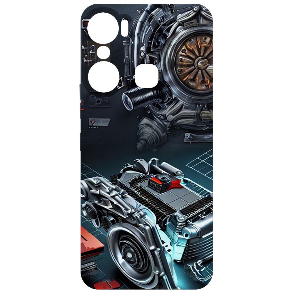 Чехол-накладка Софт Моторы для Infinix Hot 12 Pro