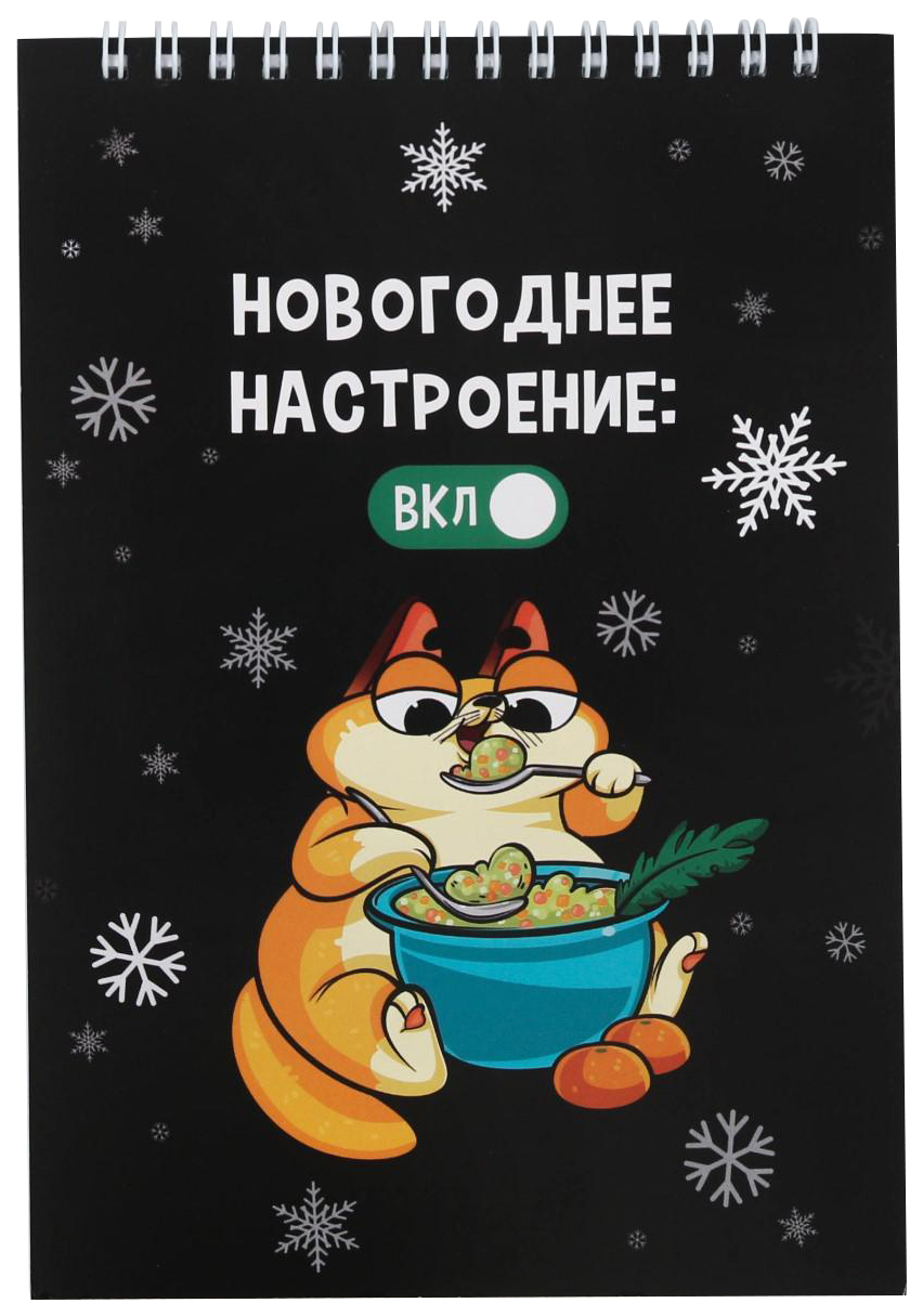 

Блокнот А5, 40 л на гребне «Новогоднее настроение ВКЛ»
