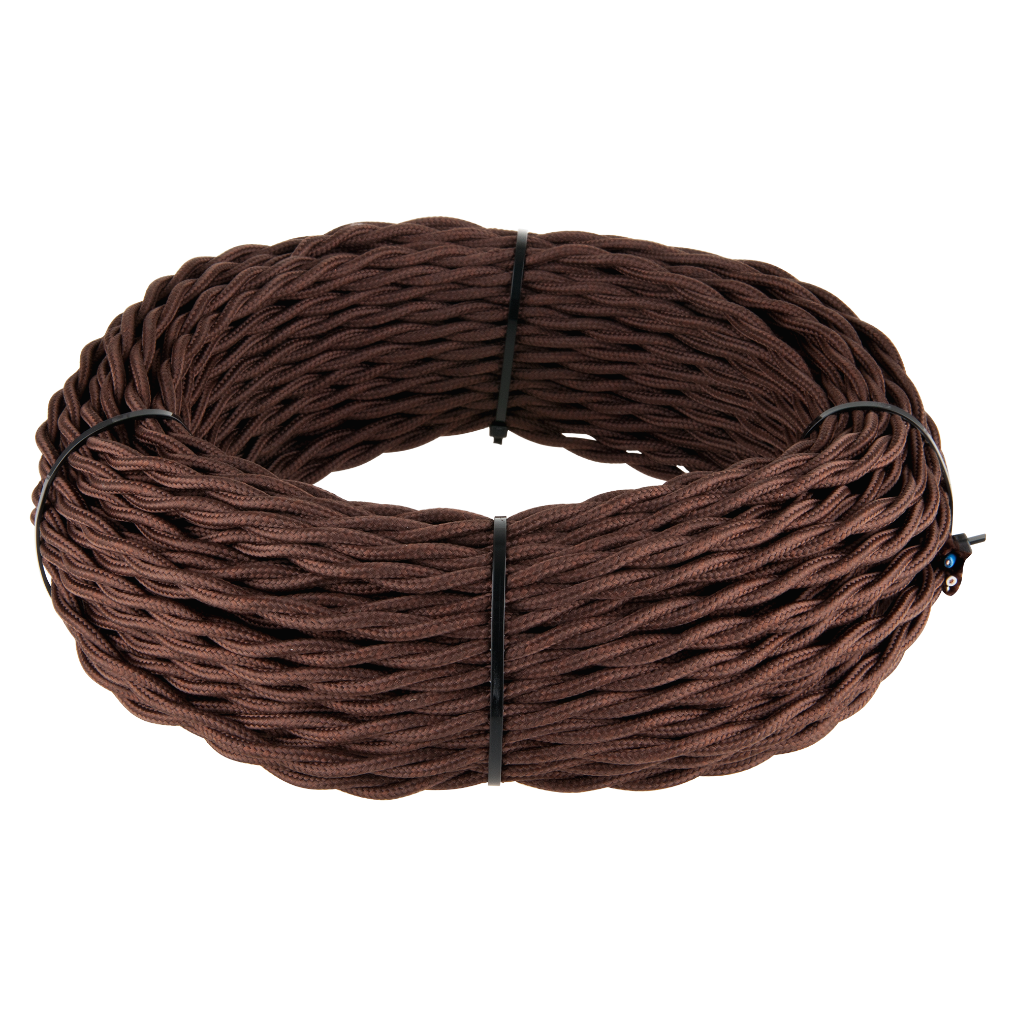 Ретро кабель витой 2х1,5 коричневый 20 м (под заказ) W6452214