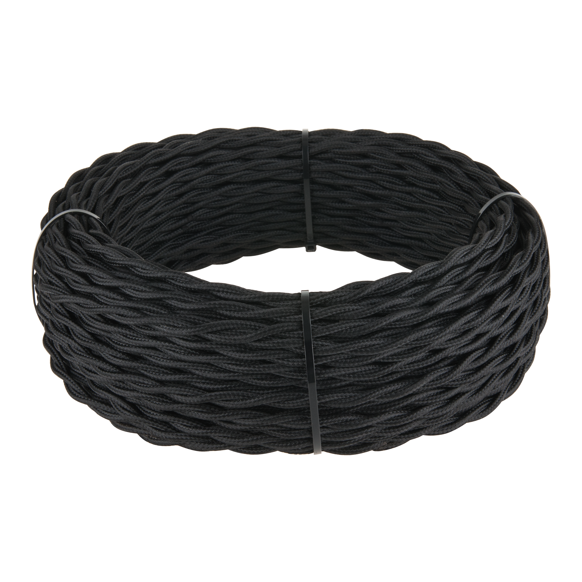 Ретро кабель витой 2х2,5 черный 20 м (под заказ) W6452308