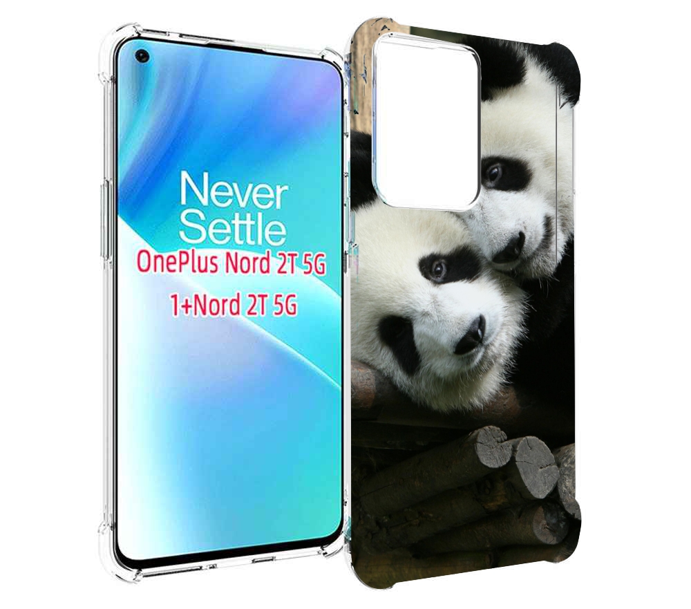

Чехол MyPads Две-панды для OnePlus Nord 2T, Прозрачный, Tocco
