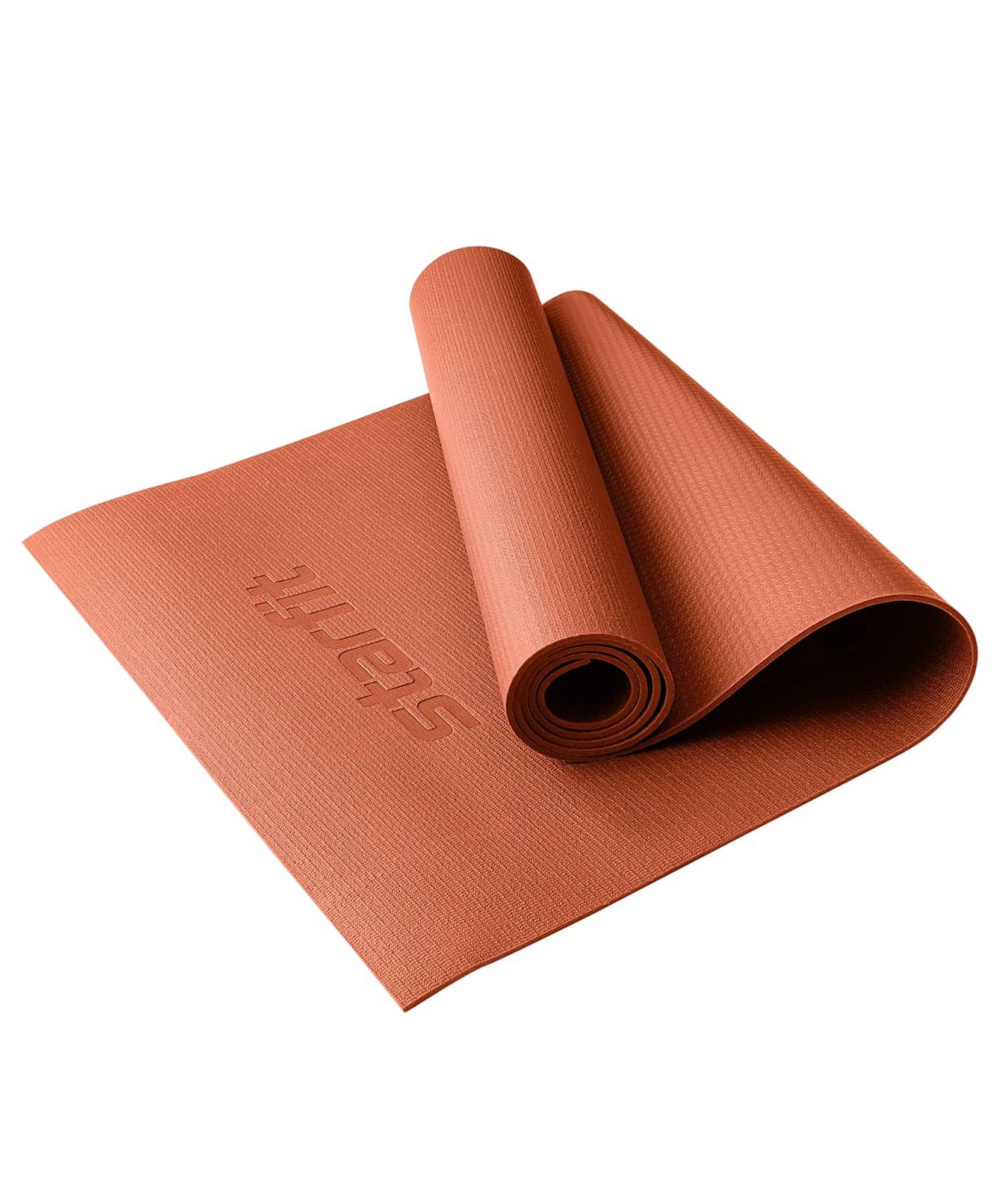

Коврик для йоги и фитнеса Starfit FM-103 PVC HD 0,4 см 183x61 см индийский каштан, FM-103