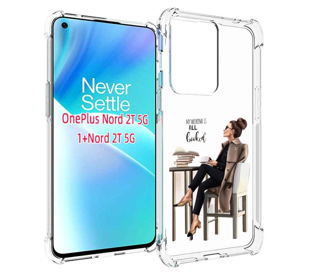 

Чехол MyPads Девушка-в-кофейне для OnePlus Nord 2T, Прозрачный, Tocco