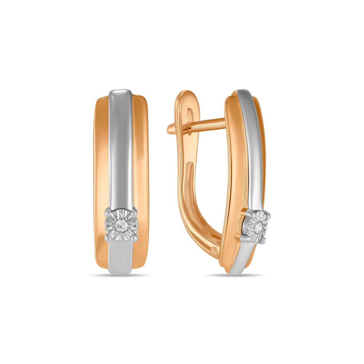 

Серьги из красного золота с бриллиантом MIUZ Diamonds, E01-PL-34630
