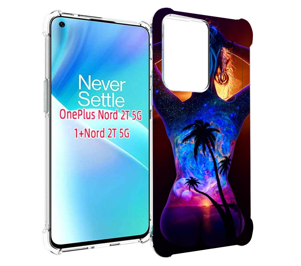 

Чехол MyPads Девушка-и-пальмы женский для OnePlus Nord 2T, Прозрачный, Tocco