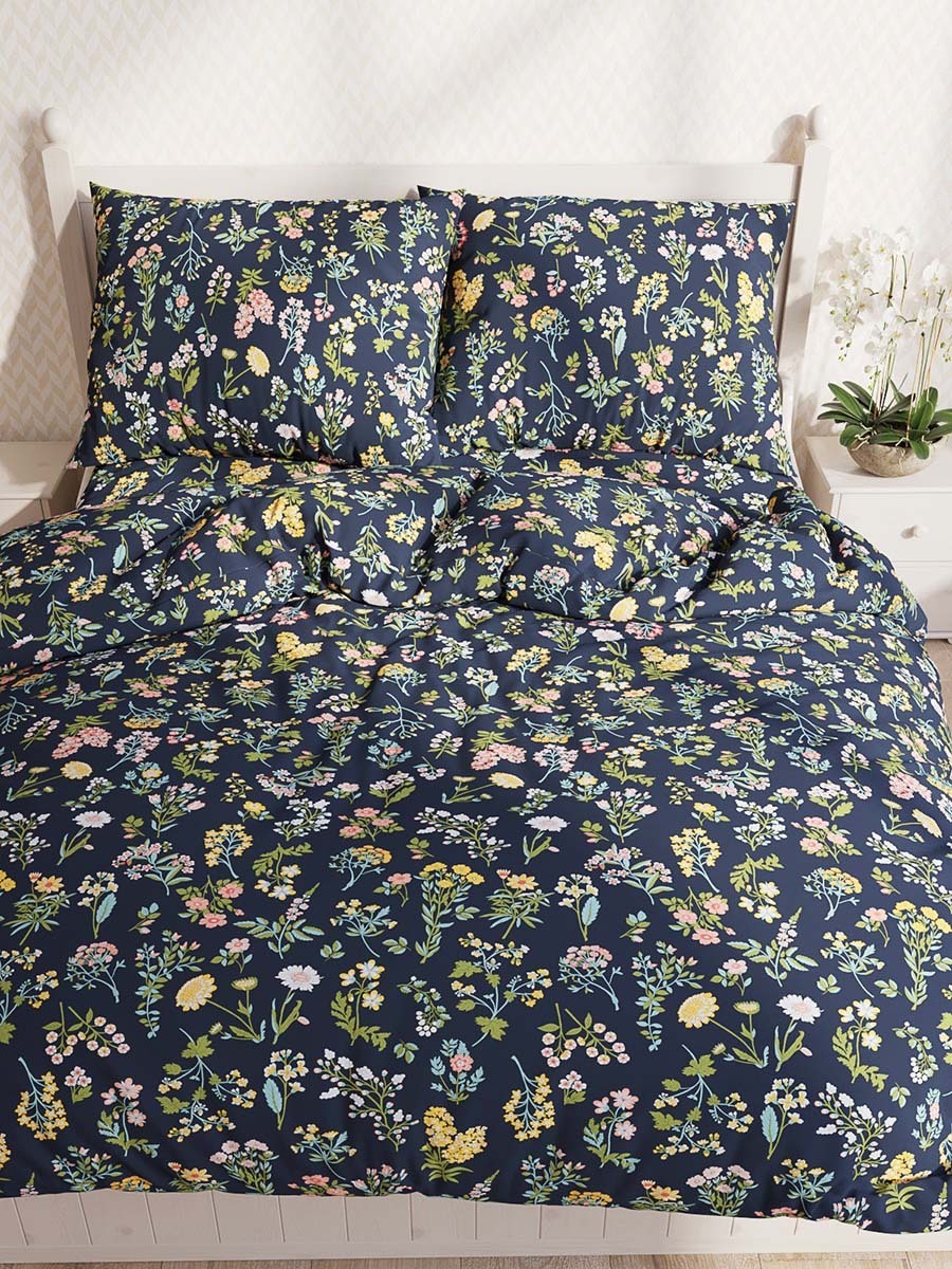 фото Пододеяльник milky garden "botany" 1,5-спальный на молнии 145х215 см